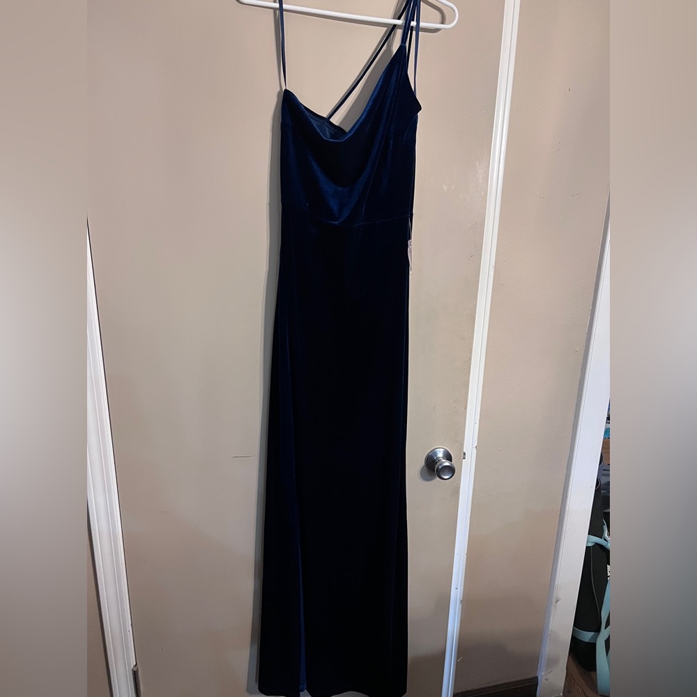 Windsor Midnight Blue Velvet Maxi Dress